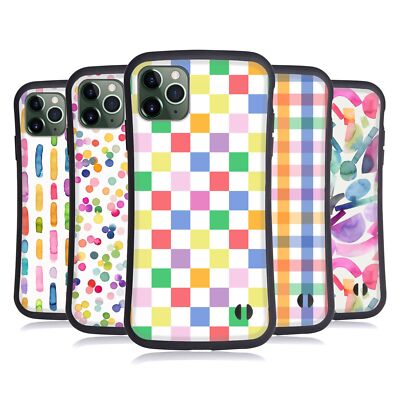OFFICIAL NINOLA COLORFUL GEOMETRIC HYBRID CASE FOR APPLE iPHONES PHONES