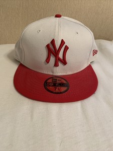 yankee hat red brim