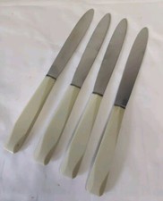 4 Knives Fish Cheese Bakelite Art Deco 20th France Art of The Table