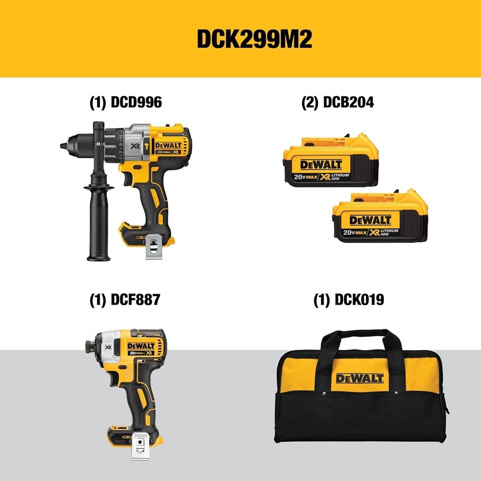 DEWALT 20V MAX Hammer Drill and Impact Driver, Cordless Power Tool