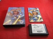 Fire Shark (Sega Genesis, 1990) COMPLETE w/ Game Box **DAMAGED** Manual