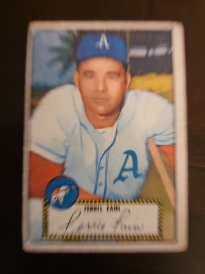 1952 Topps Set-Break # 21 Ferris Fain LOWER GRADE (crease) Philadelphia As 
