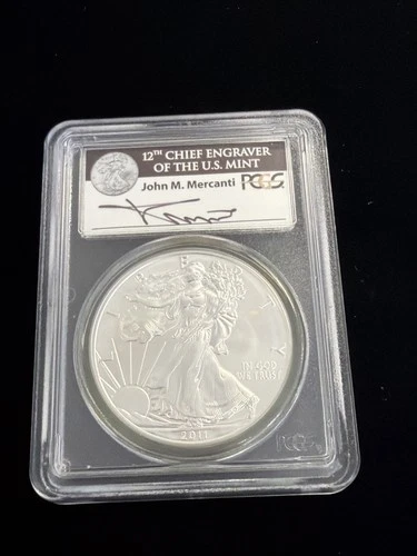 2011-W Silver American Eagle $1 - PCGS MS 69 / J. Mercanti Signed - No Reserve!