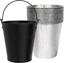 Drip Bucket and 15-Pack Disposable Foil Liners for Oklahoma Joe'S, Traeger, Pit-