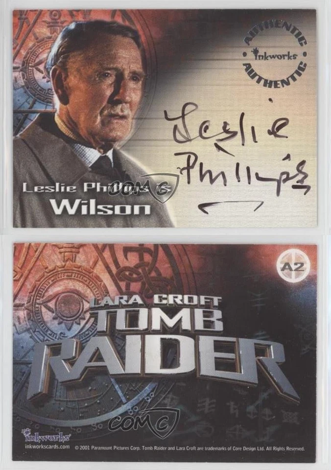 2001 Inkworks Lara Croft Tomb Raider Leslie Phillips is Wilson #A2 Auto 1h1d - Image 3 of 3