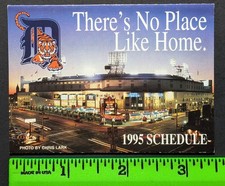 Detroit Tigers 1995 Baseball Foldout Pocket S...
