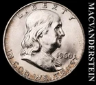 1960-D Franklin Half Dollar- Choice Gem Brilliant Unc- Luster- No Reserve #L5661