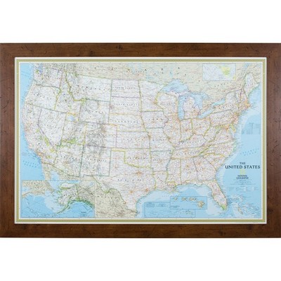 Wayfarer, Classic United States Push Pin Travel Map