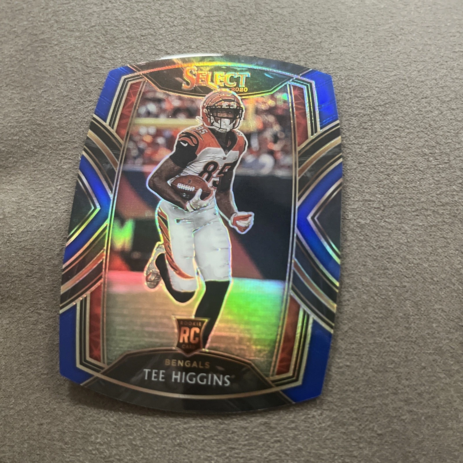 TEE HIGGINS 2020 SELECT CLUB LEVEL BLUE DIE-CUT PRIZM #260 RC ROOKIE BENGALS