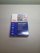 Office Depot Premium HIGH GLOSS Finish Photo Paper 100 4X6 Sheets - Sealed