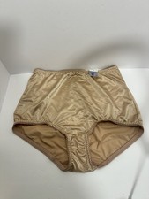 Vassarette 40001 Undershapers Smoothing Shaping Brief Panty Womens 2XL NEW beige