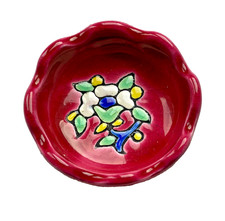 Mini COUPELLE Émaux de LONGWY Art Déco Rose Fuchsia