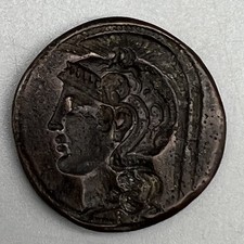 Roman Greek Emperor Intaglio Carved Bronze Seal Disc,Greek Bronze Signet