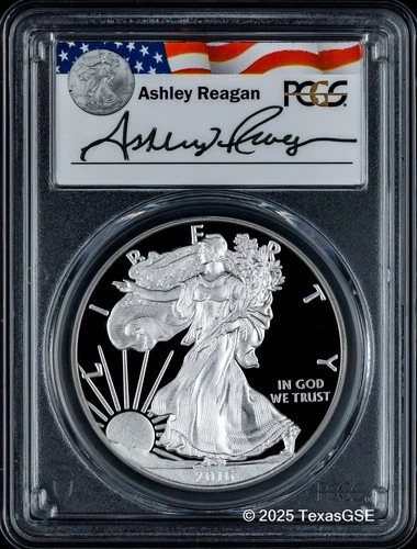 2016-W $1 Silver American Eagle 30th Anniv PCGS PR70 - Ashley Reagan Signature
