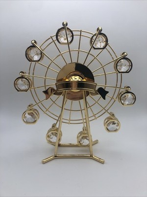 Crystal Temptations Light Catchers Ferris Wheel 24k Gold Plated Austrian Crystal