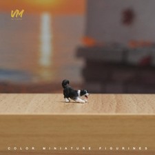 1/64 Border Collie cane animale domestico miniature figure modello scena per auto veicoli giocattoli