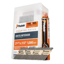 Paslode, Framing Nails and Fuel Pack, 650522, 2 3/8 inch x .113 Gauge, Smooth...