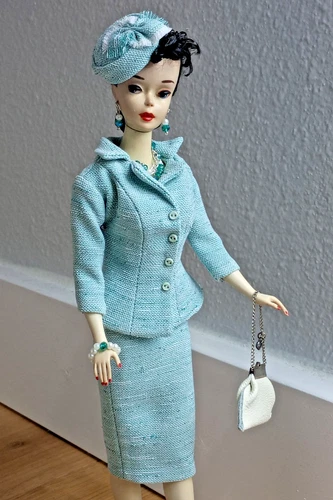 REVITALIZED Brown Eye Shadow Brunette Vintage Barbie Ponytail #3 - IVORY