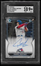 2023 Bowman #CPA-GMA Gabriel Martinez Chrome Prospects Autographs SGC 10/9
