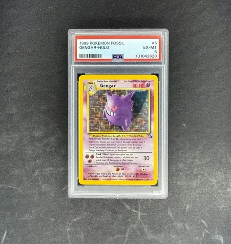 1999 Pokemon Fossil Gengar-Holo 5