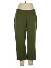 Lands' End Women Green Casual Pants XL