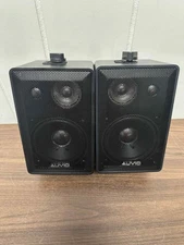 Auvio 100 Watt 3 Way 4 Inch Speaker Pair Black 4000016 Very Good