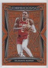 2023 Panini Obsidian Electric Etch Orange Flood 46/99 Dejounte Murray #129 6u3