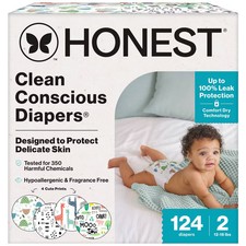 The Honest Company Clean Conscious Disposable Diapers - Four Print Pack- Size