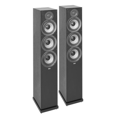 Elac Debut 2.0 F6.2 (Pair) Black Tower Speaker (Open Box) Box Damage