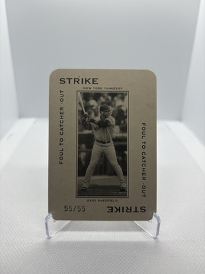 2005 Donruss Throwback Threads Gary Sheffield PG-56 Strike 55/55 Bookend