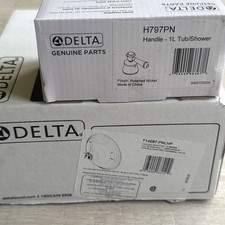 Delta Cassidy T14097-PNLHP  H797PN 14 Series Trim Handle Polished Nickel NEW