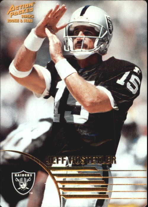 1995 Action Packed Rookies/Stars #9 Jeff Hostetler - FB