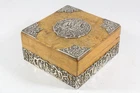 Hanau Silver & Russian Karelian Birch Wood Chinoiserie Box c.1900