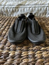 Arcopedico ES Black Knit Nylon Slip On Comfort Shoes Womens 39 EU US 8 