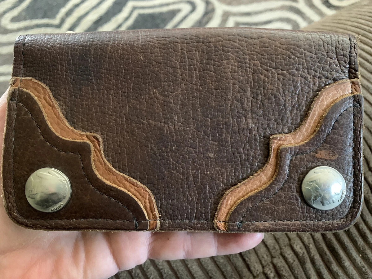 Leather Checkbook Wallet