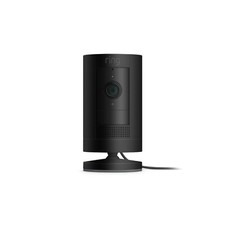 NUOVA telecamera di sicurezza Ring Stick Up Cam plug-in HD con conversazione bidirezionale - NERA