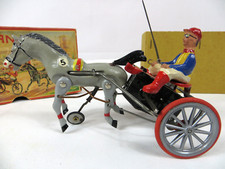 Arabian Horse Tin WInd Up Toy. Original Box Key. Made in West Germany