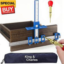 Cabinet Hardware Jig, Cabinet Handle Jig with Automatic Center Punch, Avoid Jit
