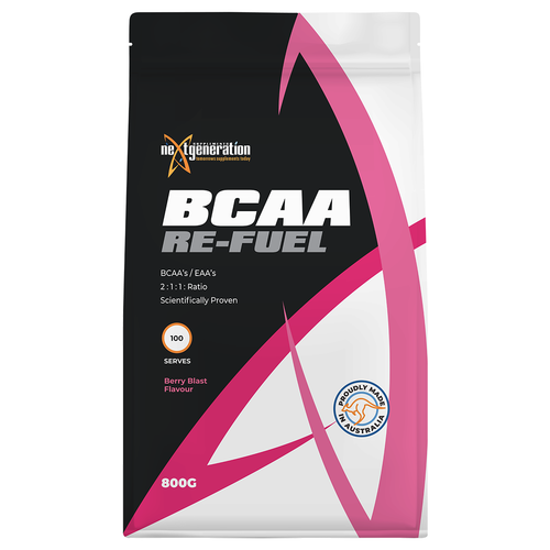 ReFuel BCAA 800g Berry Blast x 2 & Free 500ml Shaker - Picture 2 of 4