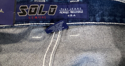 Solo Semore Vintage 90's Blue Jeans Xtra Baggy Men's Sz 28X31 RARE