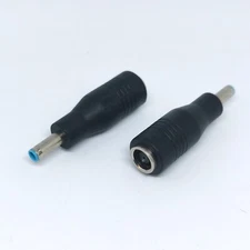 DC 7.4x5.0MM to 4.5x3.0MM BLUE TIP STRAIGHT CONNECTOR ADAPTER DELL ENVY etc