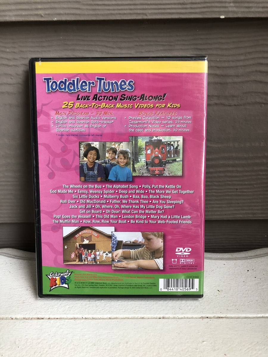 Cedarmont Kids - Toddler Tunes (DVD, 2001) SKU WR26