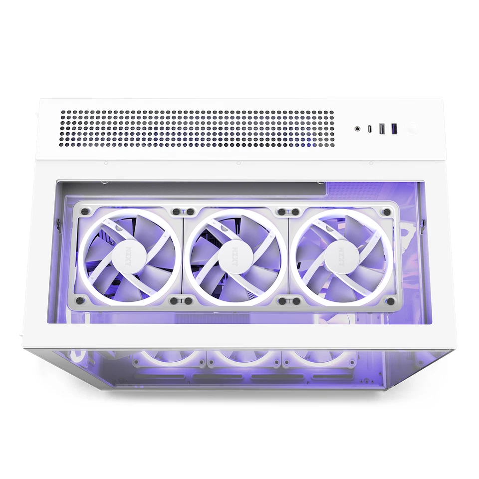 NZXT H9 Elite Mid-Tower Case (White) Mini ITX With FANS USB 3.0 Earphone + mic - Image 2 of 4