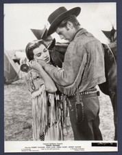 Debra Paget & Robert Wagner WHITE FEATHER western ORIG PHOTO LB tender moment