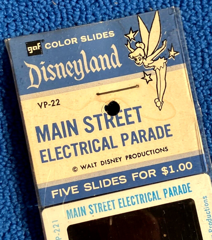 1966-70's Disneyland Souvenir "GAF" Slide Set "Main Street Electrical Parade"