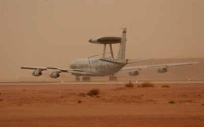 US AIR FORCE USAF E-3 AWACS aircraft 8X12 PHOTOGRAPH5