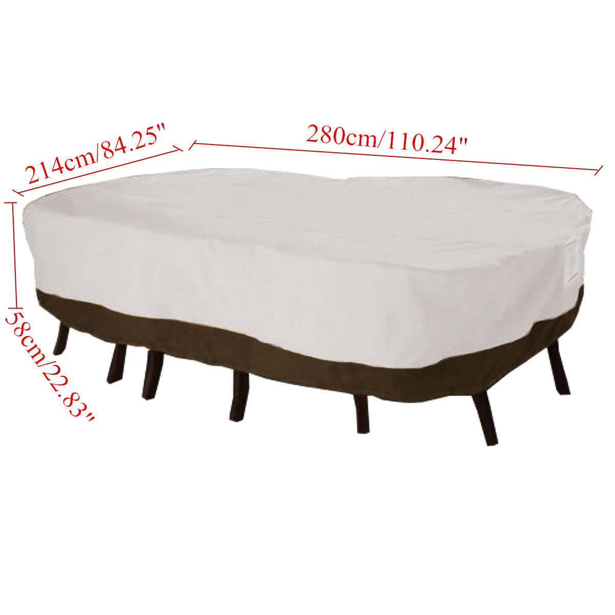 Waterproof Table Cover Outdoor Patio Garden Rectangular Protection 110 L For Sale Online Ebay