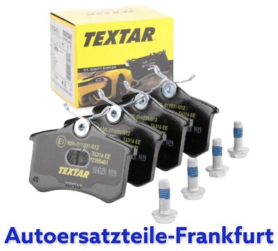 TEXTAR Bremsbeläge HINTEN AUDI A4 A6 VW GOLF 2 3 4 PASSAT POLO CORRADO VENTO
