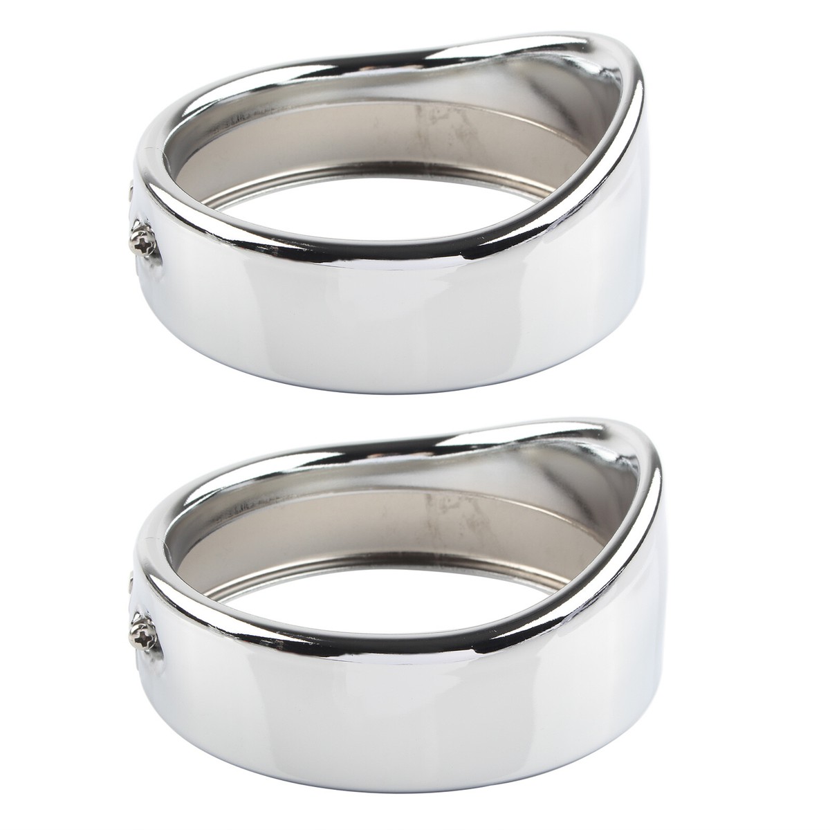 4.5'' Gloss Auxiliary Fog Light Trim Visor Ring Fit For Harley