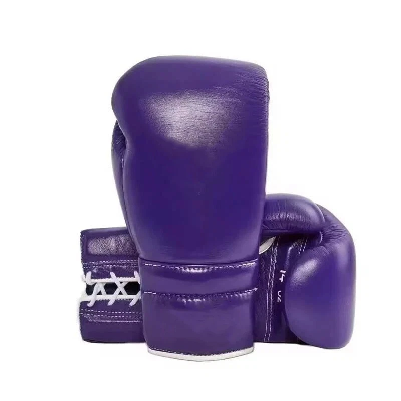 Guantes de boxeo púrpura arnés protector de ingle conjunto completo de entrenamiento equipo para adultos Foto 3 de 4